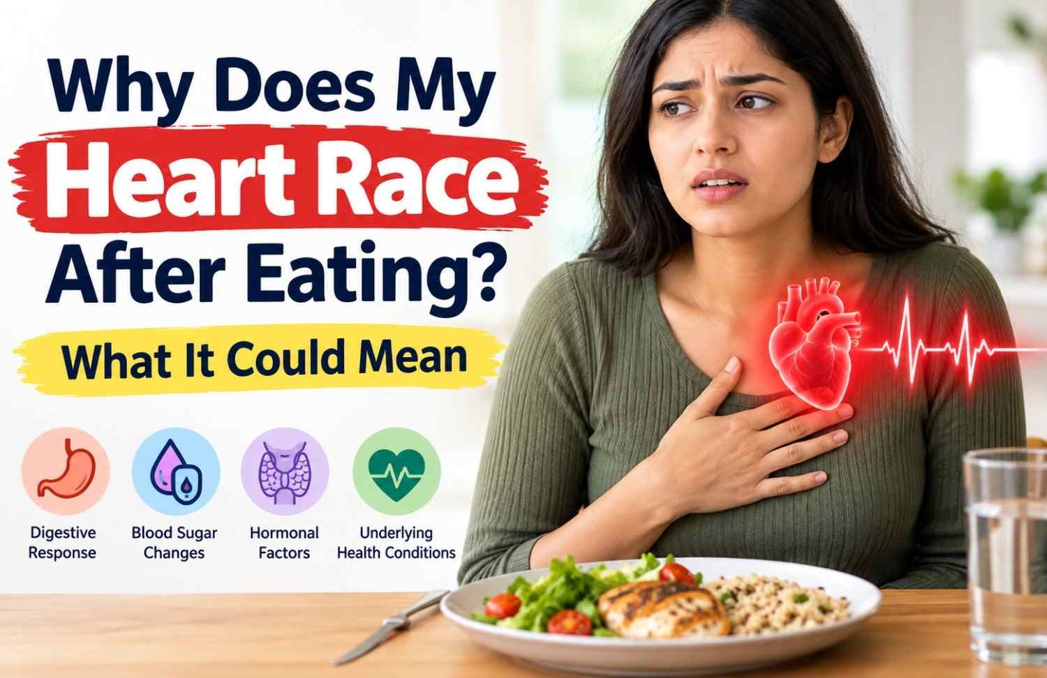 heart race after eating
